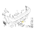 1x Rear Pdc Parking Sensor Outer Cover Trim for BMW E53 (2000–2006)