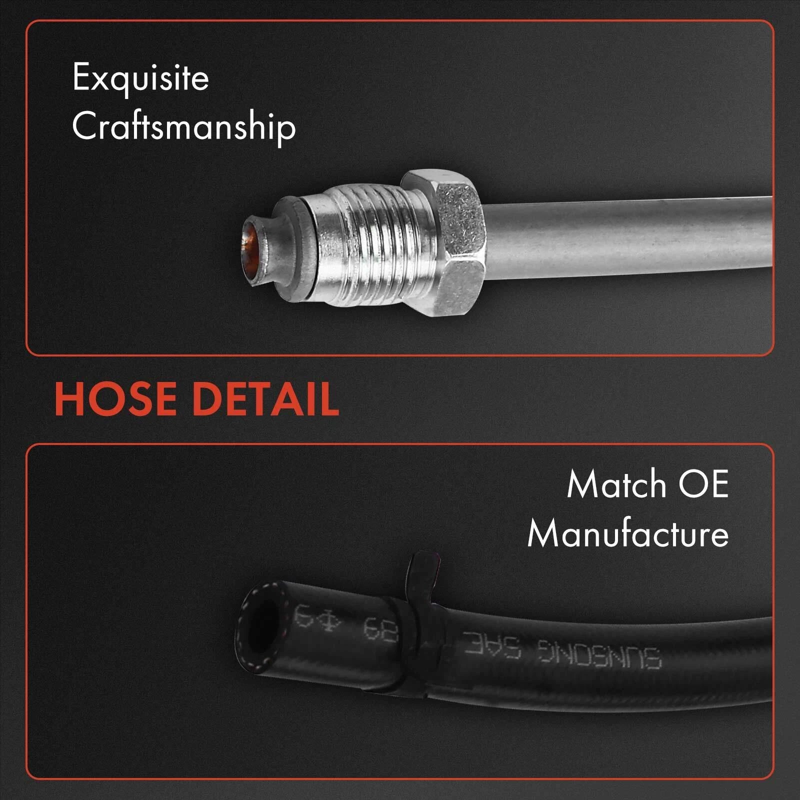 Power Steering Return Line Hose Assembly for Chevy Silverado 2500 3500 (2001-2007)