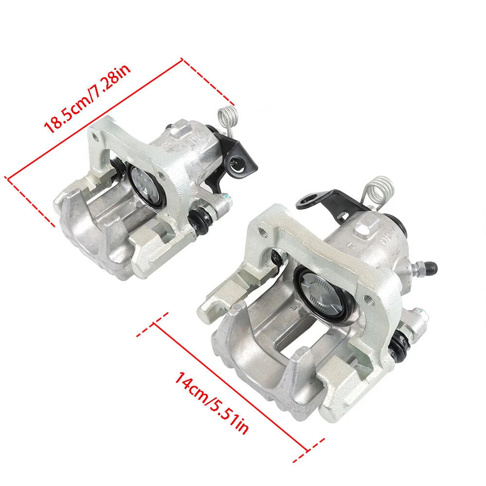 2X Rear Brake Calipers with Bracket for Volkswagen Audi (2000-2010)