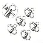 Set of 5 Fixed Lifting Rings for Marine SS316 Stainless Steel (2 inch)