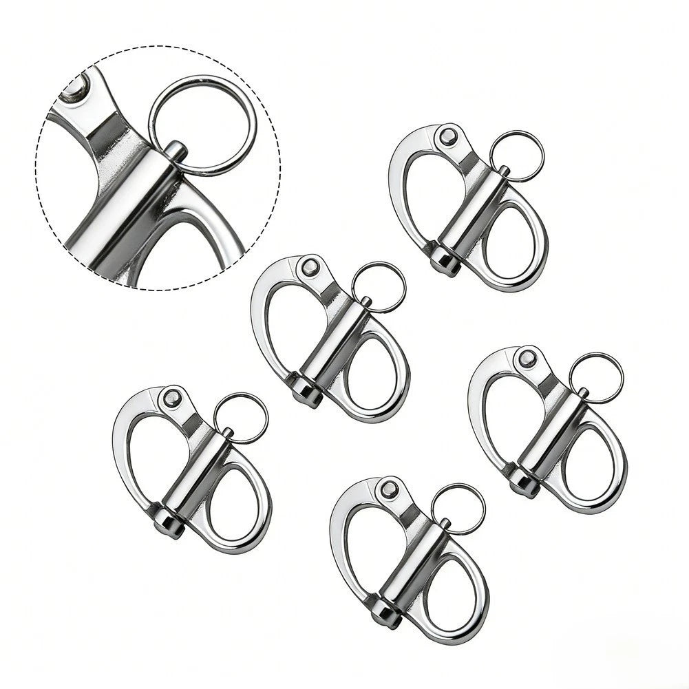 Set of 5 Fixed Lifting Rings for Marine SS316 Stainless Steel (2 inch)