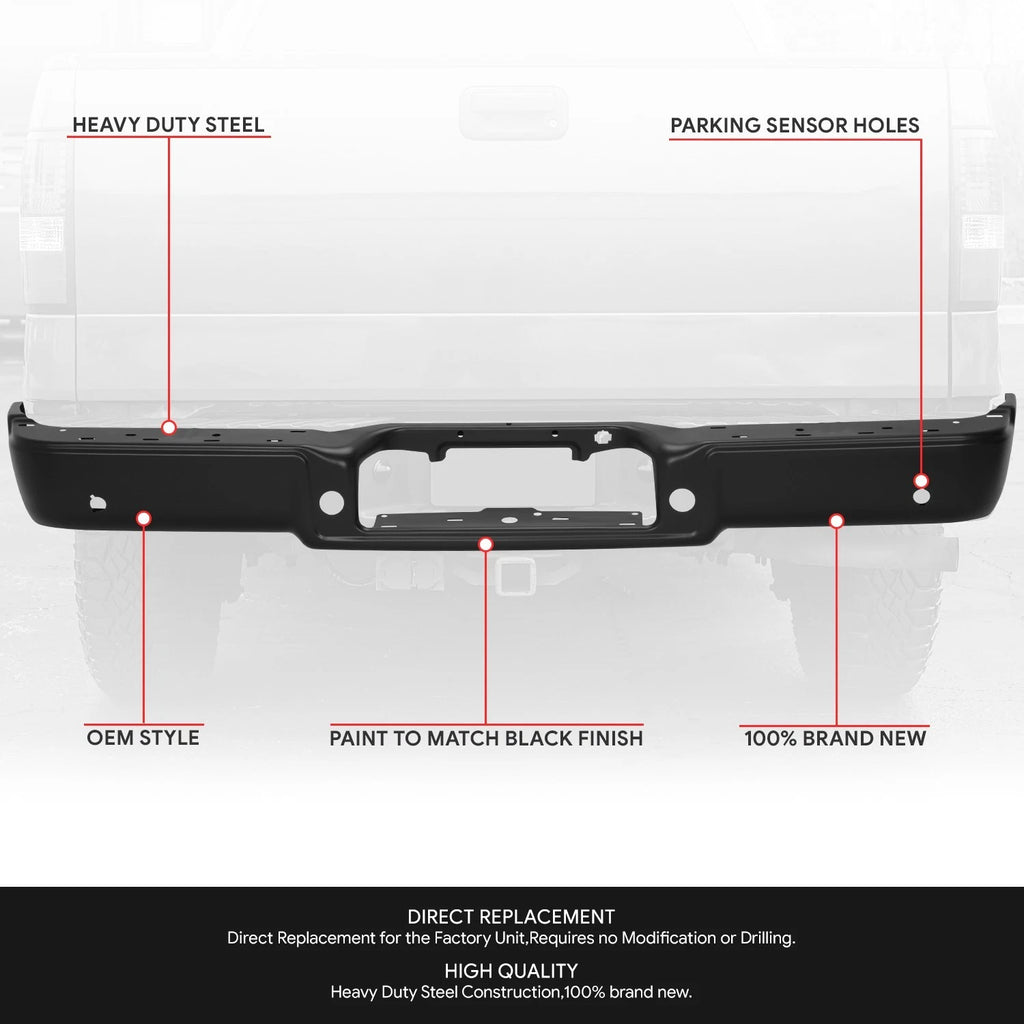Rear Bumper Face Bar for Ford F-150, Lincoln Mark LT (2004–2008)