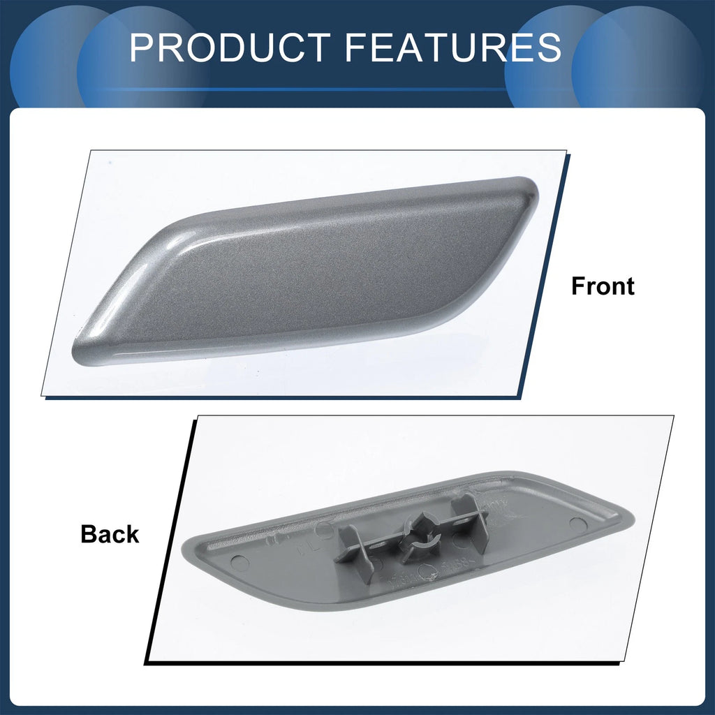 Front Left Washer Nozzle Cover Cap for Honda Accord VIII (2011–2013) Dark Gray