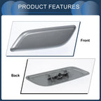Front Left Washer Nozzle Cover Cap for Honda Accord VIII (2011–2013) Dark Gray