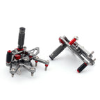 Racing Rearsets Footrest Set for Triumph Daytona 675 (2013–2017) Gray