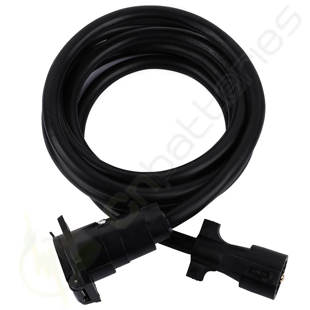 7 Way Trailer Cord for Heavy Duty Trucks (12 Ft)