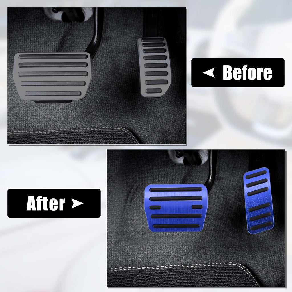 2 Pcs Non-Slip Metal Foot Pedal Cover for Volkswagen Golf VII (2013–2020)