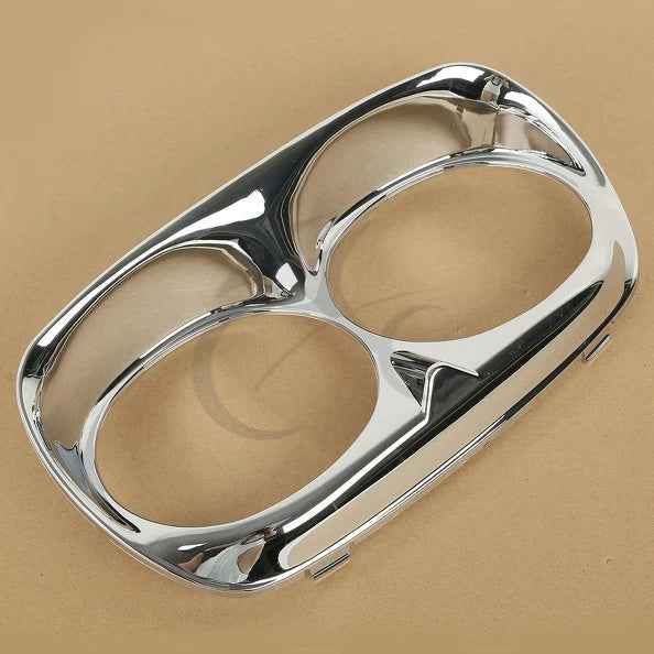 Headlight Bezel Scowl Outer Fairing Extension for Harley Road Glide (1998–2013) Chrome