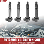 Set of 4 Ignition Coils for Toyota Celica (2000–2005) No. 9091902238
