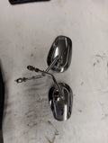 Set of 2 Teardrop Mirrors for Harley Davidson (OEM, Chrome)