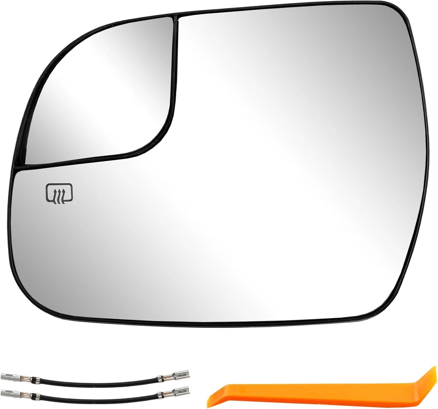 Left Driver Side Convex Mirror Glass w/ Power Heated for Toyota Sienna (2014–2020)