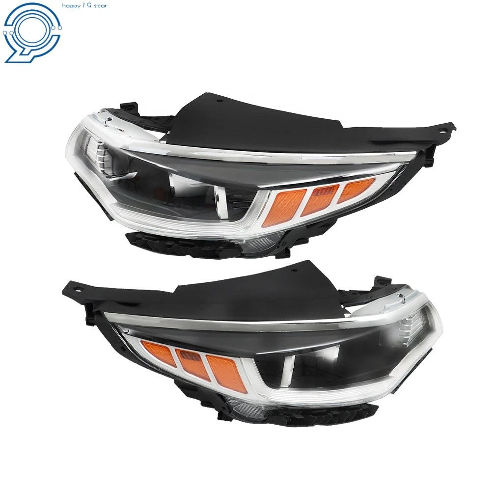 Halogen Headlight Set for Kia Optima (2016-2018) Clear Lens Black