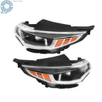 Halogen Headlight Set for Kia Optima (2016-2018) Clear Lens Black