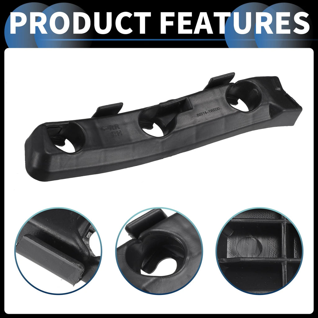Right Rear Bumper Retainer Bracket No. 866141W200 for Kia Rio (2012–2017)