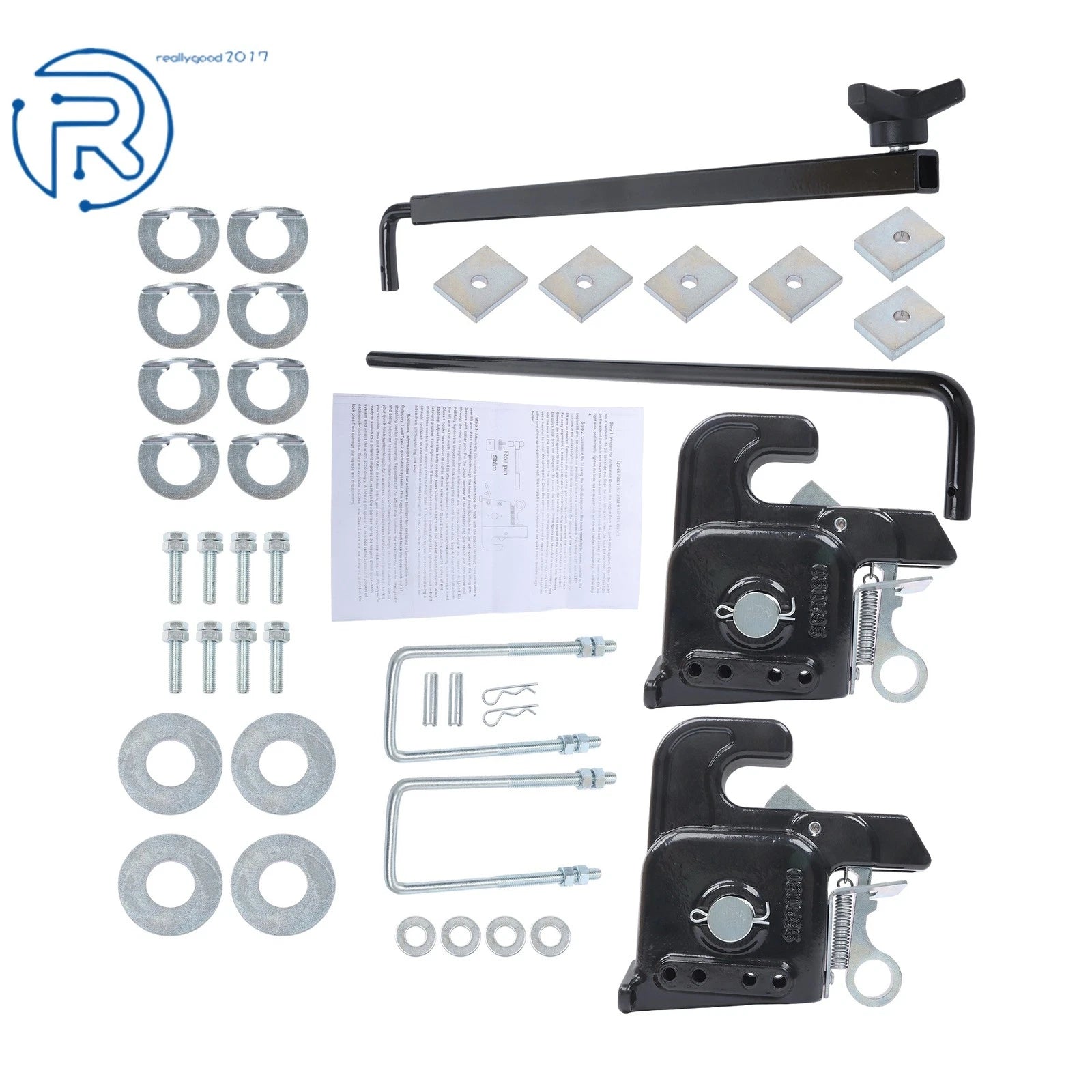 Quick Hitch Kit for Category 2 Tractor & Implement (Black)