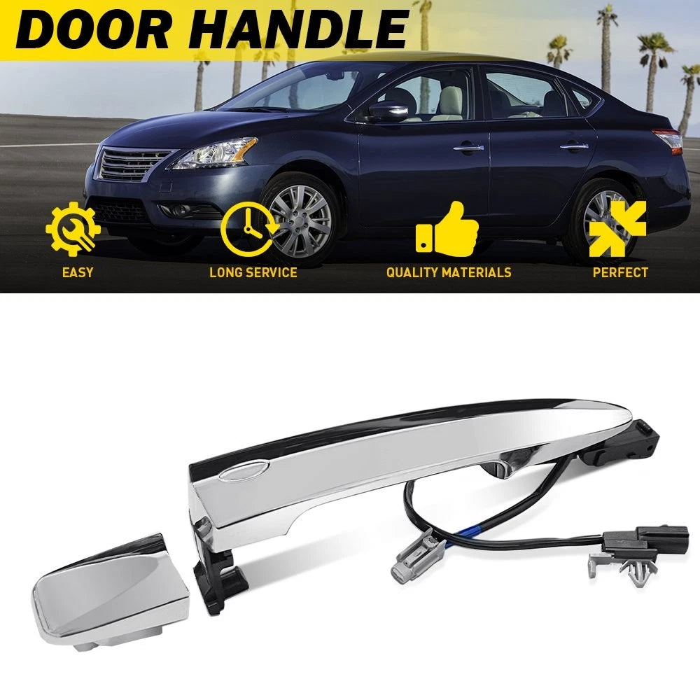 Outside Door Handle for Nissan Sentra (2015–2019) Driver Side, No Key Hole