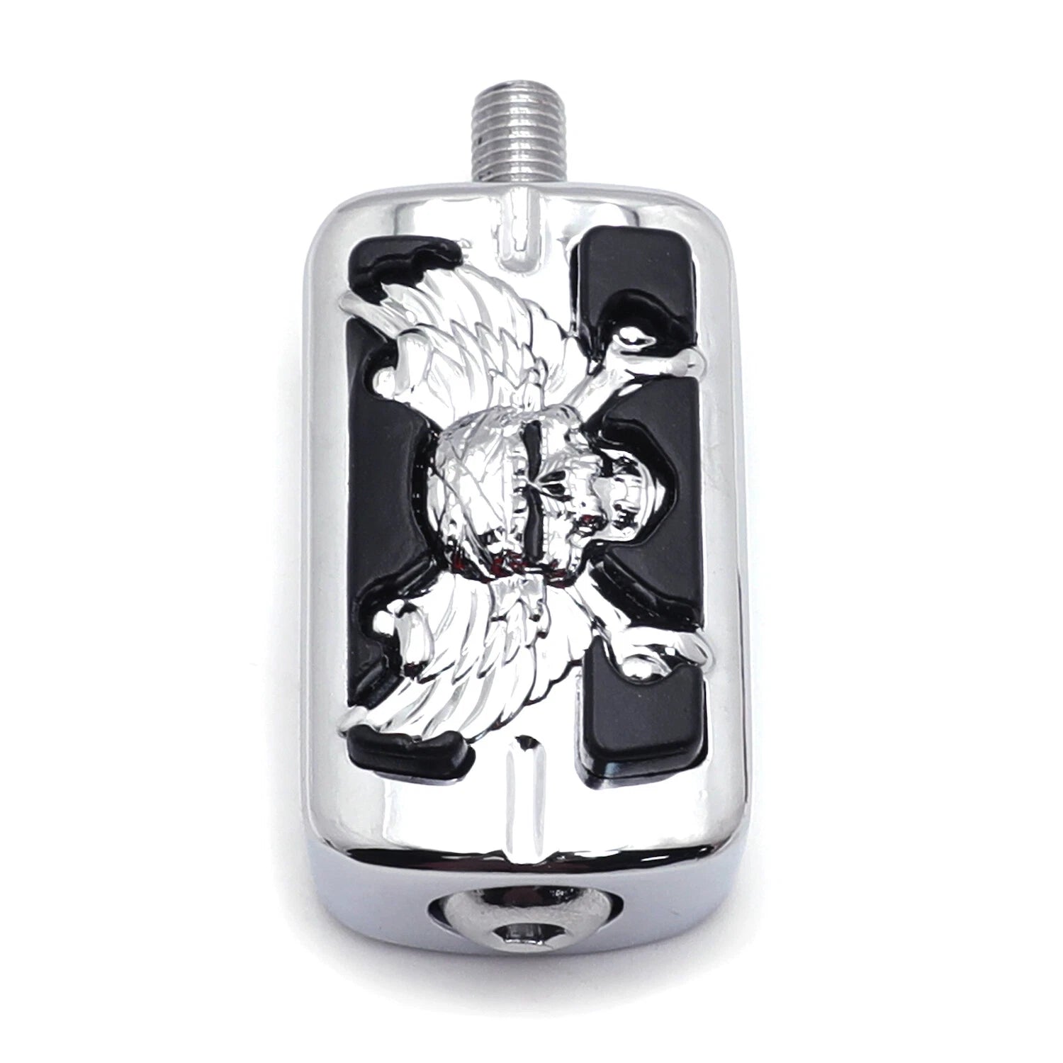 Wing Skull Zombie Foot Peg Pedal for Harley Davidson Dyna V-Rod Softail (1987–2014)