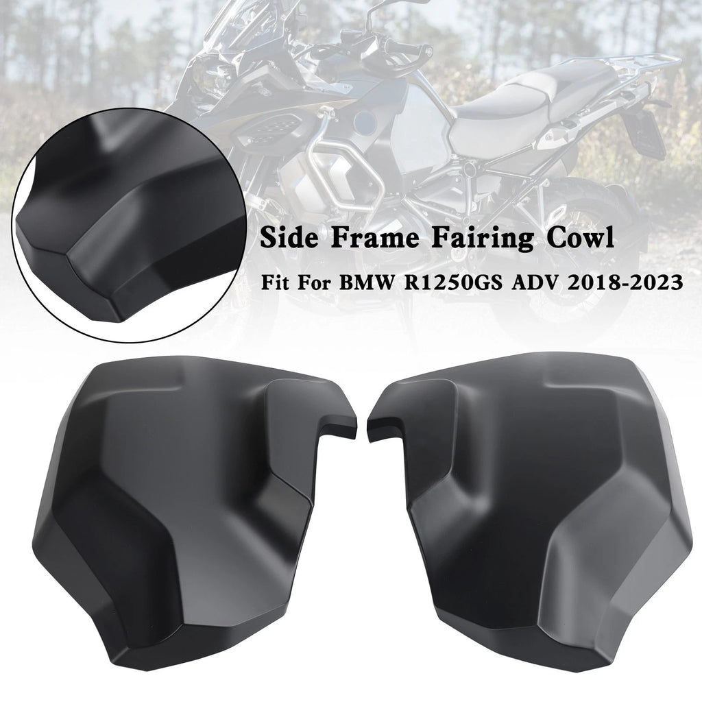 Side Frame Fairing Cowl Guards for BMW R1250GS ADV (2018–2023) Black