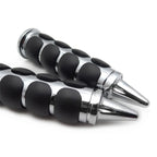 1 Pair 1" Chrome Handlebar Grips for Harley Davidson XL (2000–2023)
