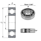Deep Groove Ball Bearing 32x75x20mm for Automotive Applications (1 Pcs)