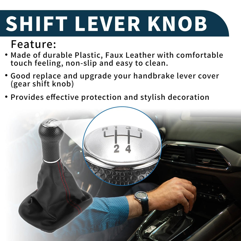 5 Speed Gear Shifter Knob with Cover No. 1J0711113C for Volkswagen Golf (1999–2006)