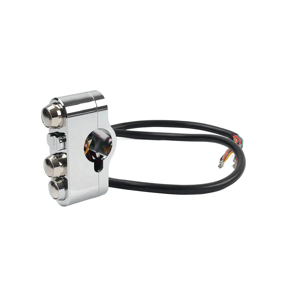 1" Handlebar Control Switches w/ Wiring Harness for Harley Dyna Sportster (2006-2023)
