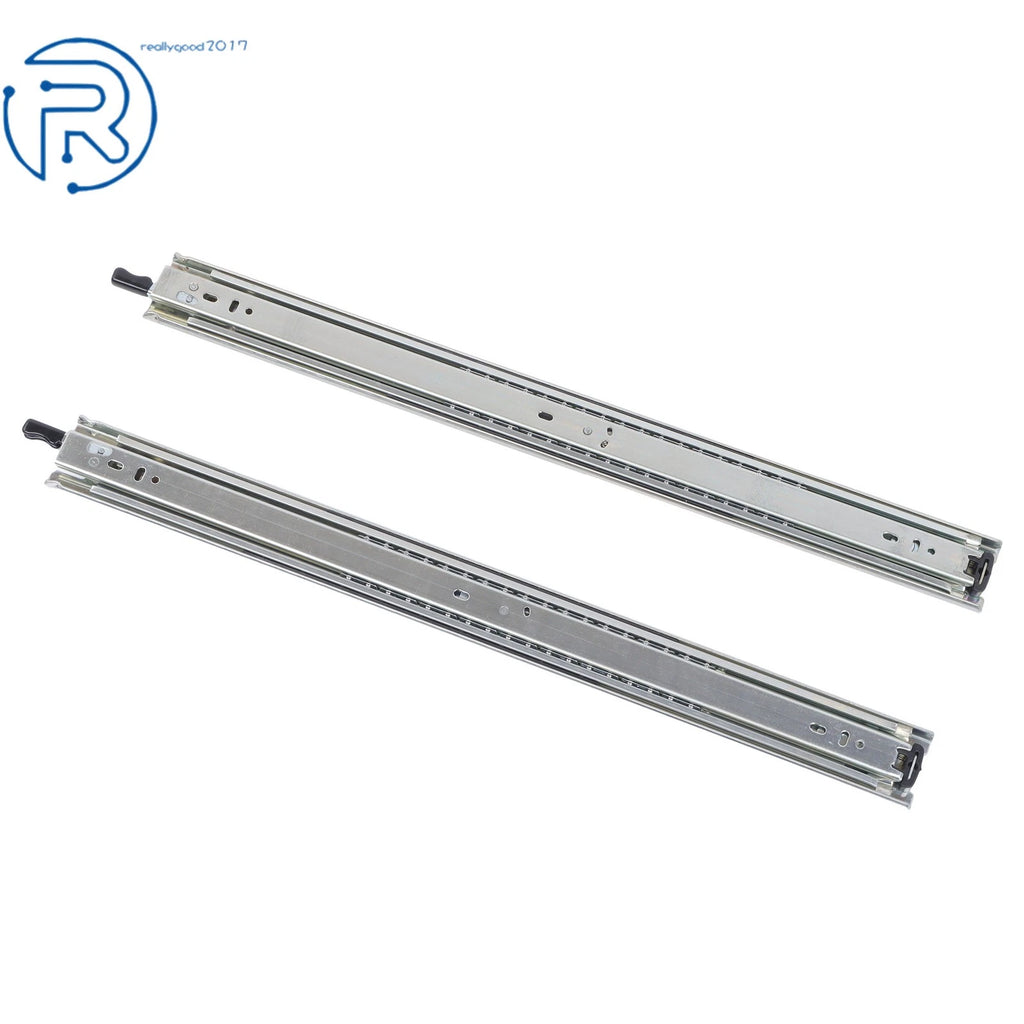 Set of 2 Heavy Duty Drawer Slides for Universal Applications (22 Inch)