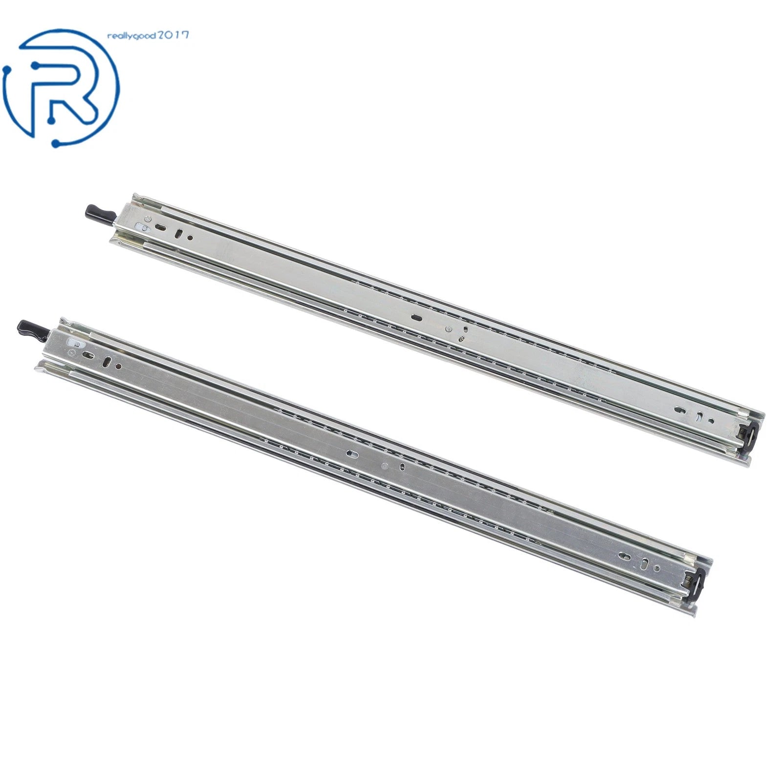 Set of 2 Heavy Duty Drawer Slides for Universal Applications (22 Inch)