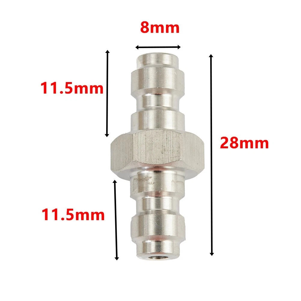 Double Male Quick-Disconnect Coupling Adaptor for Air Fill Station (Stainless Steel)
