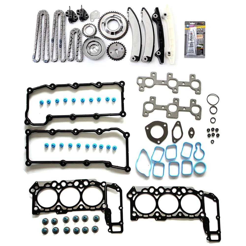 Head Gasket Set & Timing Chain Kit for Dodge Ram 1500, Jeep Liberty (2002–2003)