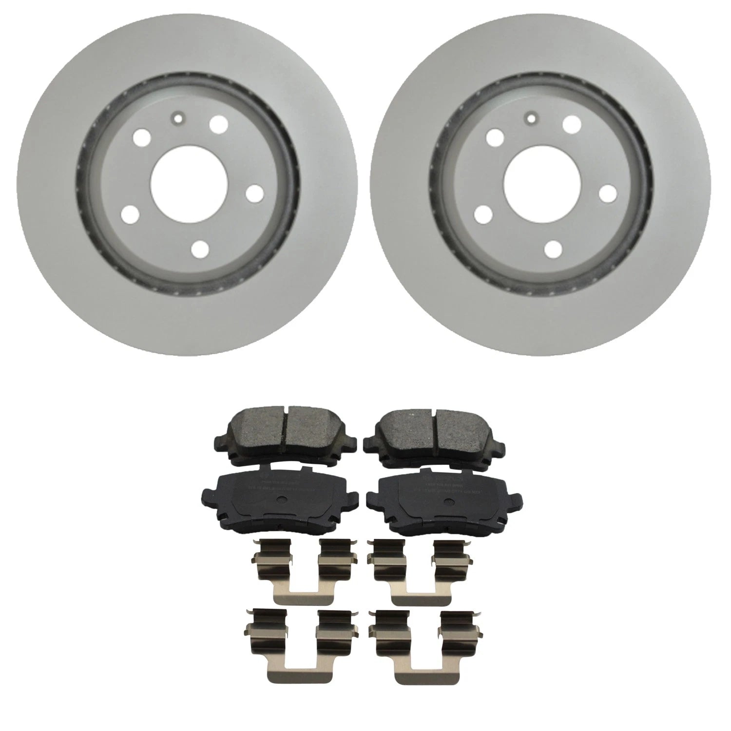Hella Rear Rotors & Bosch Ceramic Disc Brake Pads Kit for Audi TT RS TTS (2009–2019)