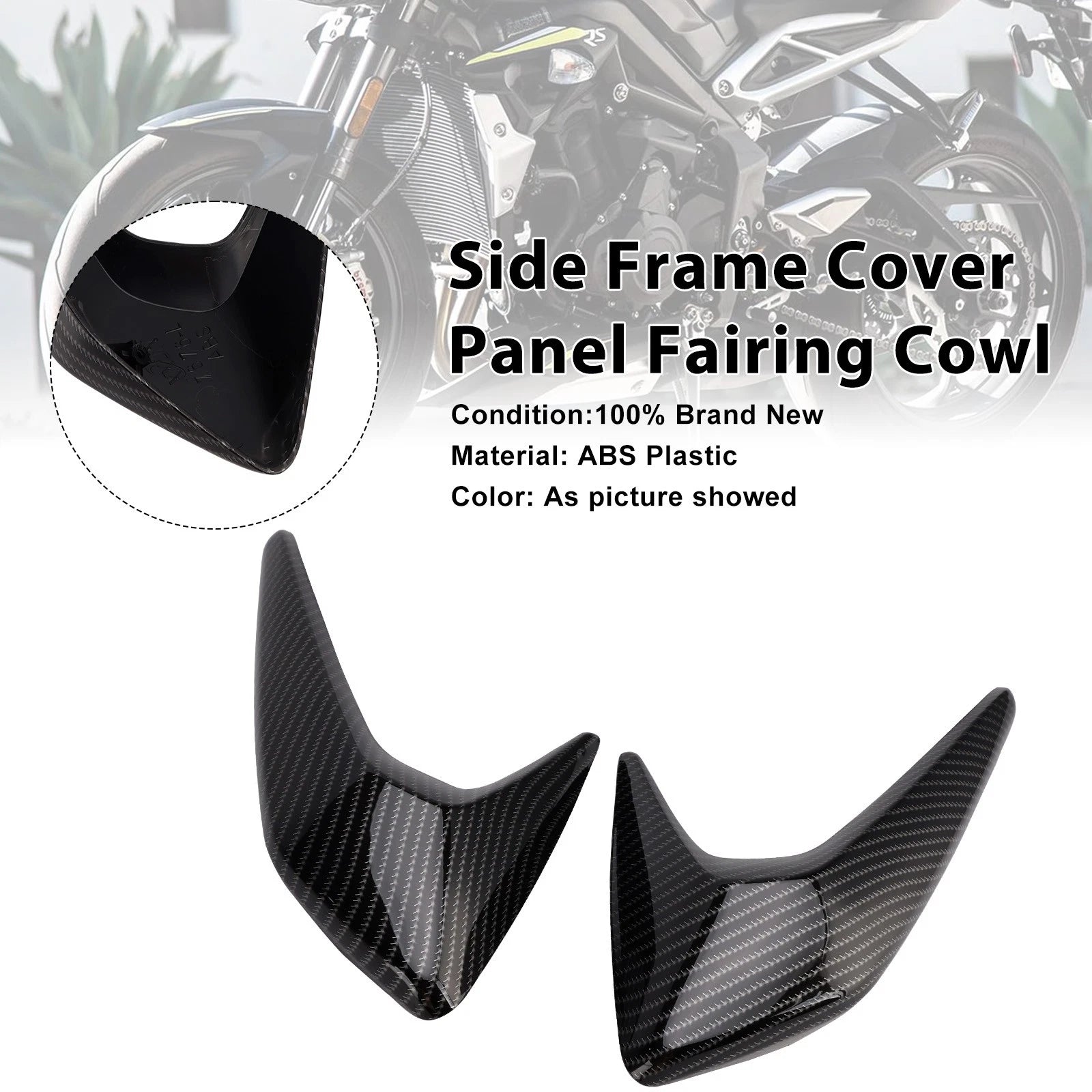 Side Frame Cover Panel for Triumph Street Triple 765 R/RS (2020–2022) Carbon A0