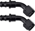 2PC 45-Degree Push-On Lock Hose Adapter for Oil Fuel Gas Line (6AN-10AN)