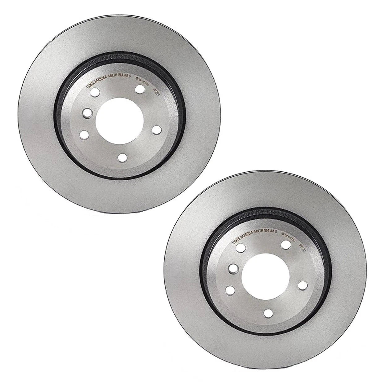 Set of 2 Rear Coated Vented Disc Brake Rotors for BMW E89 Z4 (2009–2016)