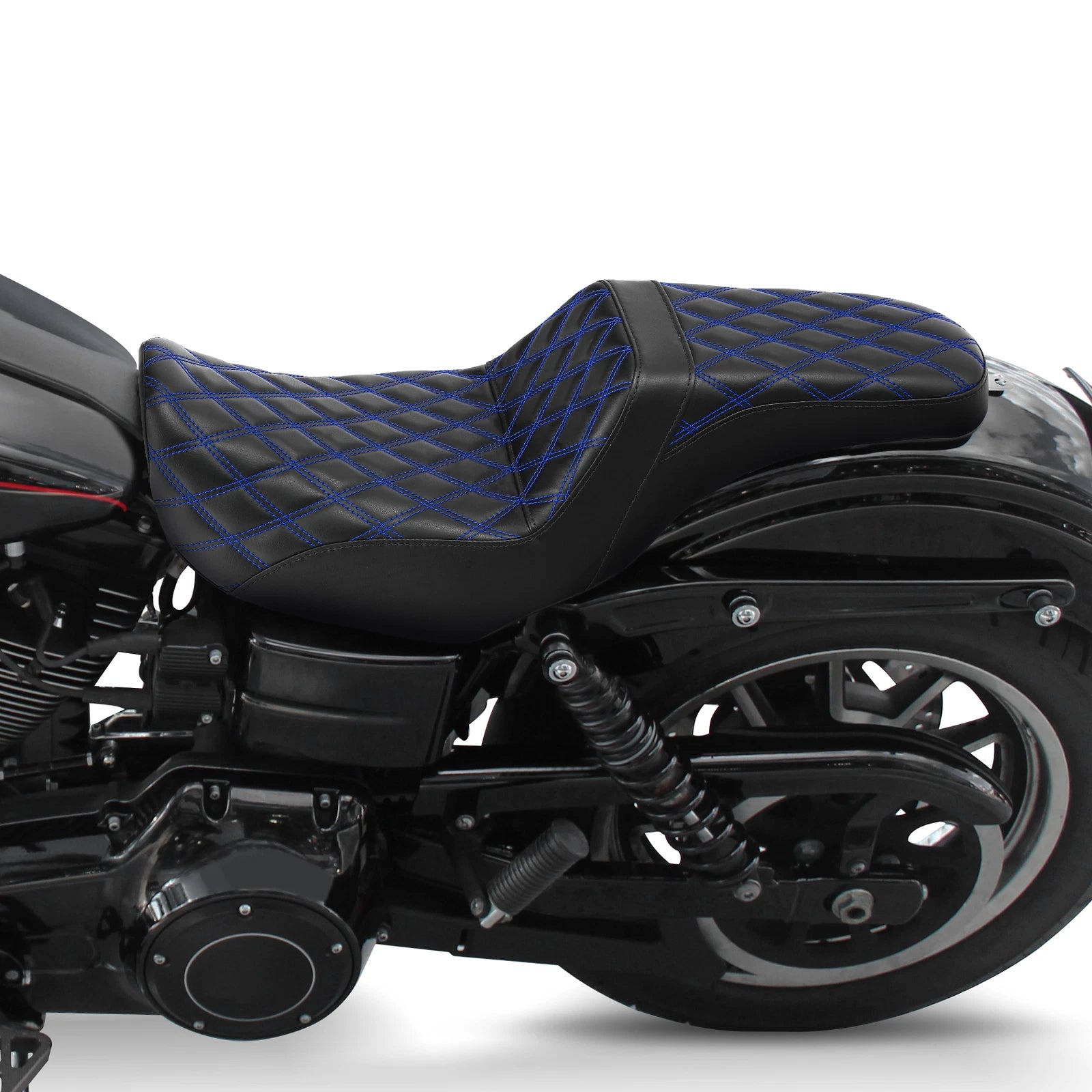 Driver Passenger Seat for Harley Dyna Super Wide Glide Street Bob (2006–2017)