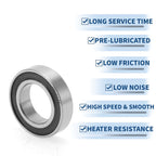 Deep Groove Ball Bearing 6801VV for Scooter Skateboard (12x21x5mm)