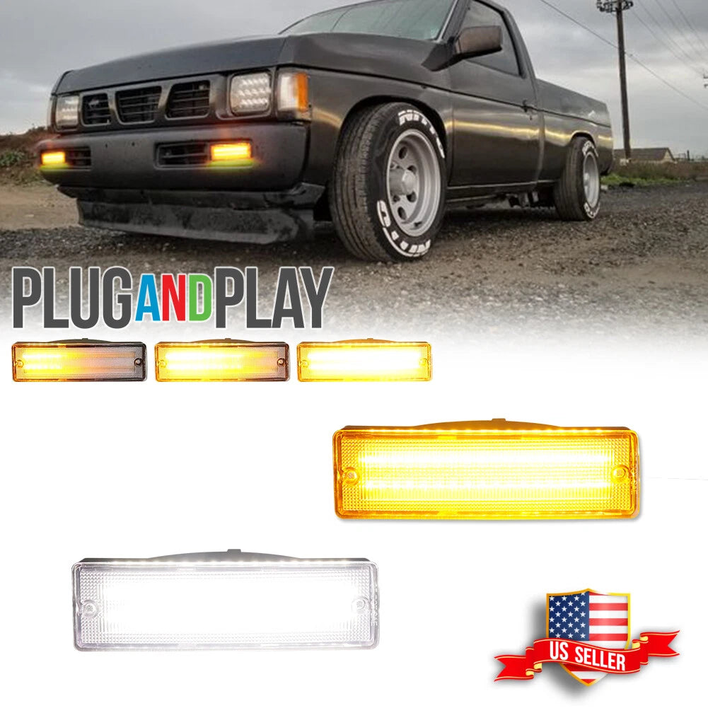 Clear Switchback LED Signal Light for Nissan D21 Pathfinder (1988–1995)