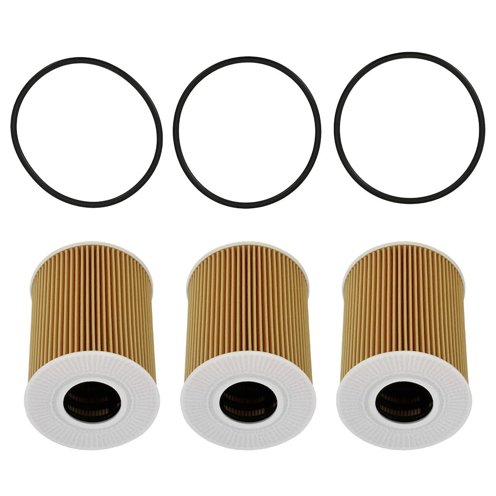 3PCS Engine Oil Filter HU9001X for Porsche 911 Cayenne V6 V8 (2008–2019)