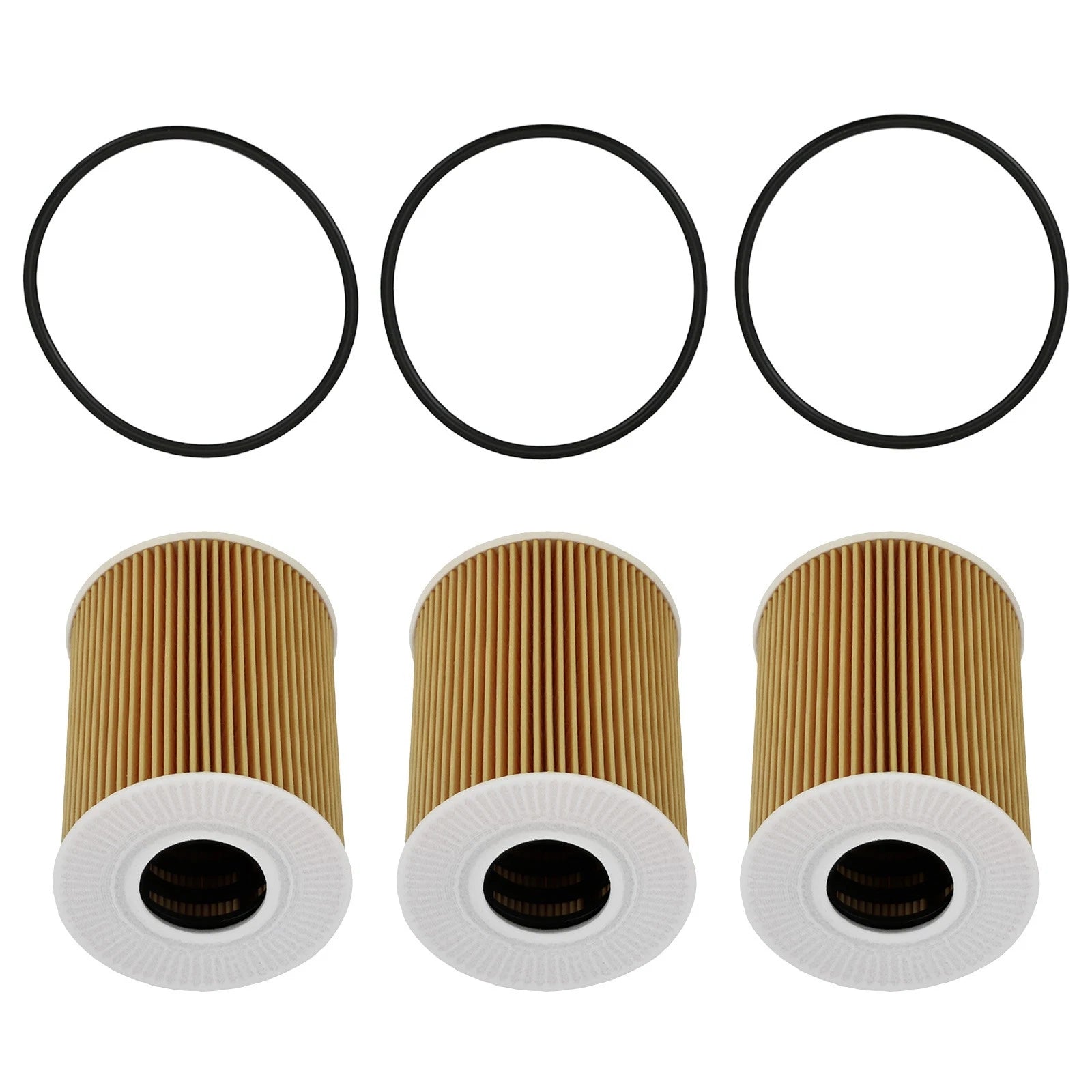 3PCS Engine Oil Filter HU9001X for Porsche 911 Cayenne V6 V8 (2008–2019)