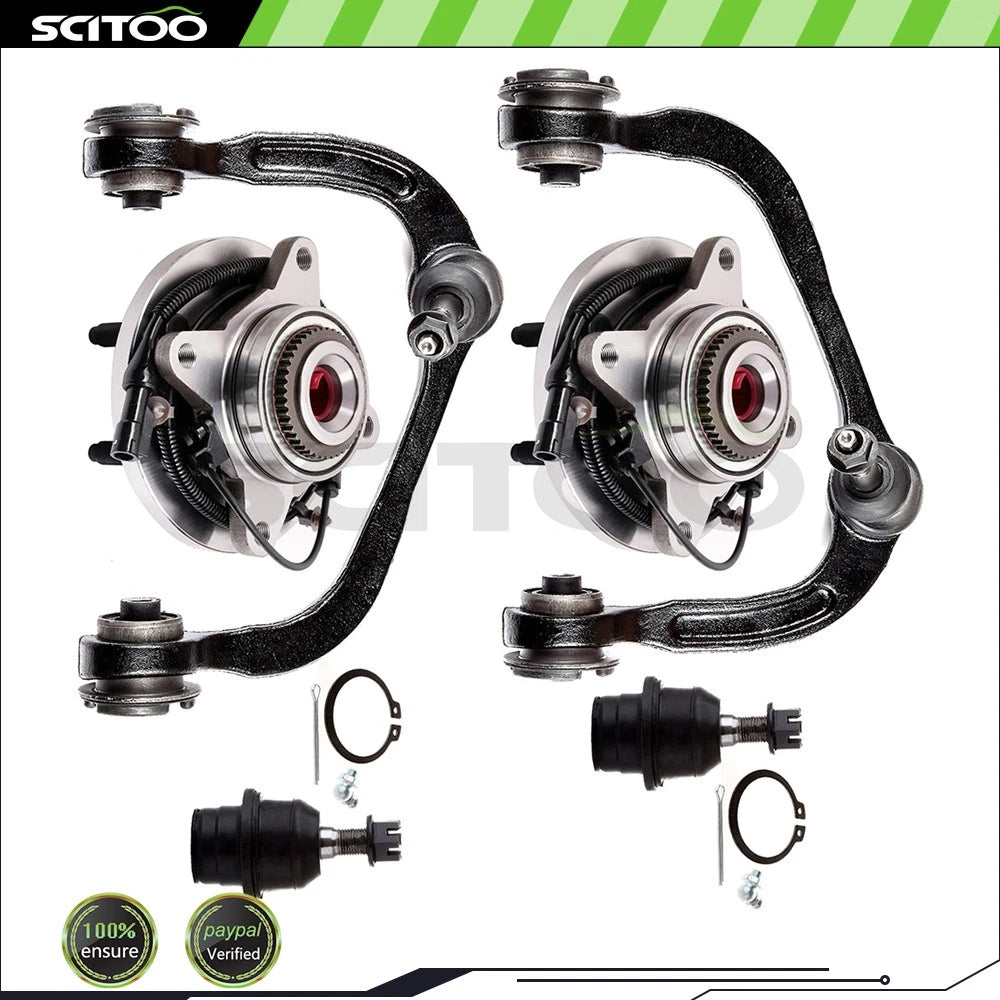 Set of 6 Front Control Arm Ball Joint Wheel Bearing Hub for Ford F-150 (2009–2010)
