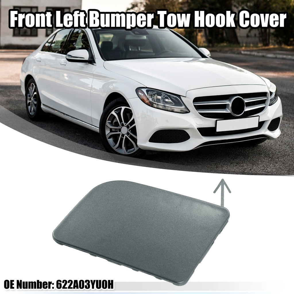 Front Left Tow Hook Cover for Nissan Sentra (2016–2019) - Gray