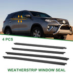 4pcs Weatherstrip Window Seal No. 681620K010 for Toyota Fortuner (2004–2015)