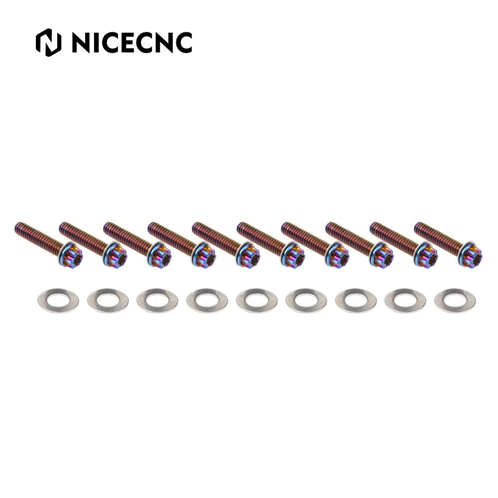 9x Cam Cover Screws for Harley CVO Road Glide FLTRXSE/Street Glide FLHXSE (2017–2022)