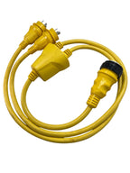 Marinco Y-Adapter 2-30A 125V to 50A 125/250V Locking Reverse Y