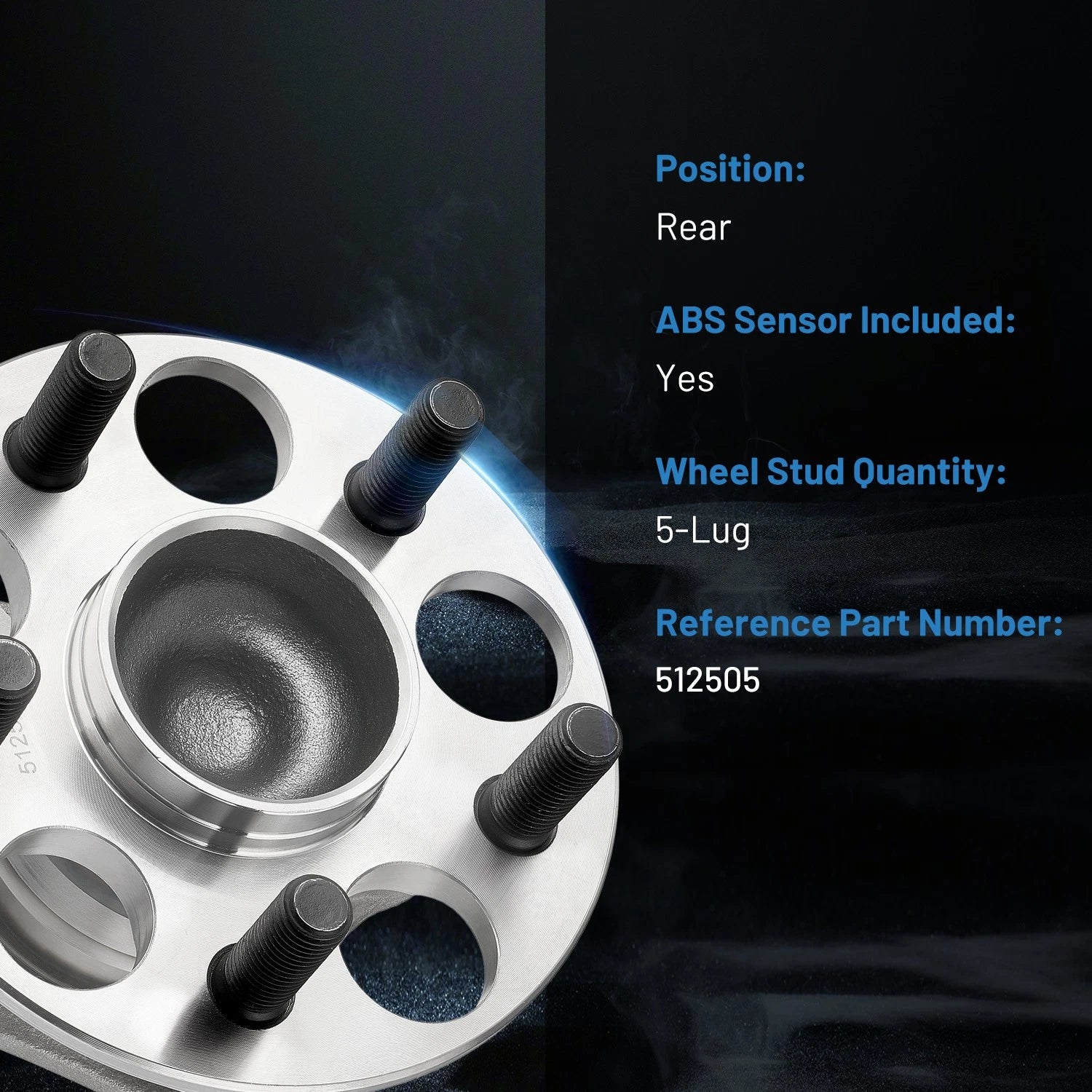 Rear Left and Right Wheel Bearings and Hubs for Toyota Prius Plug-In (2010–2015)