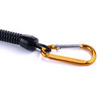Security Key Chain Holder with Safety Coil Rope and Clip Hook for