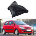 Black PU Leather Shift Lever Cover for Hyundai Getz (2002–2011)
