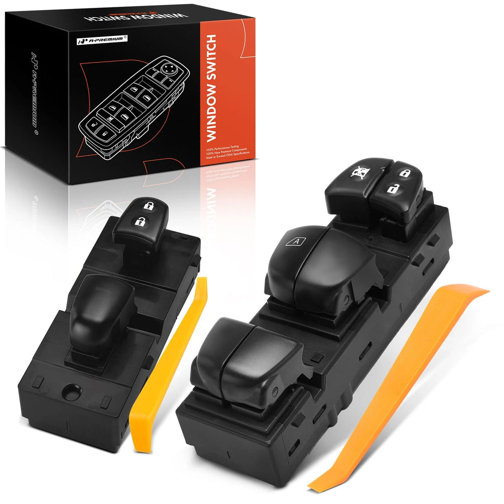 2X Front Power Window Switch for Nissan Rogue (2014–2020)