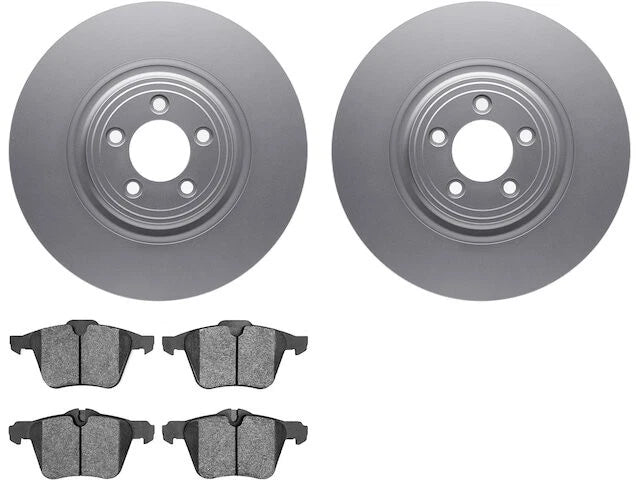 Front Brake Pad and Rotor Kit for Jaguar XJR (2006–2009) NK684HD