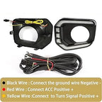 LED DRL Turn Signal Fog Light Bezel for Toyota Tacoma (2016-2023)